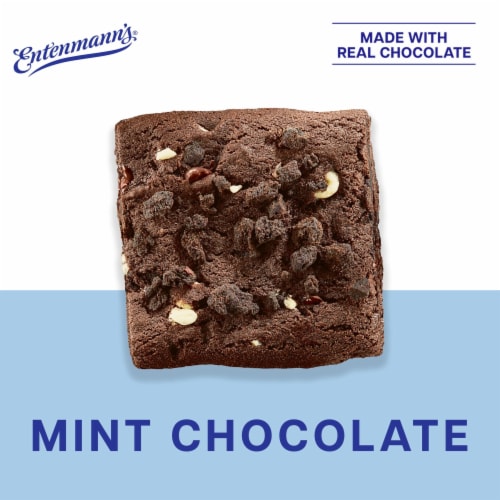 Entenmann's Big Chunk Mint Chocolate Soft Baked Cookies Perspective: left