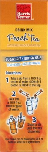 Harris Teeter® Peach Single Serve Powdered Drink Mix Perspective: left