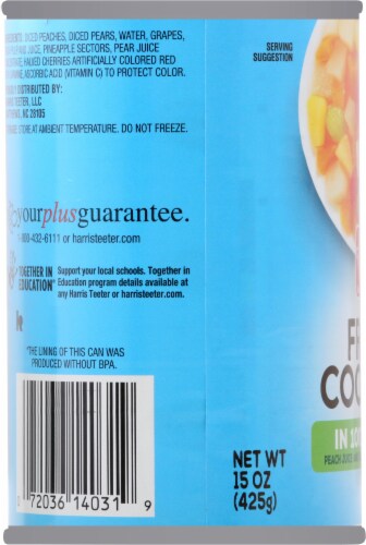 Harris Teeter® 100% Juice Fruit Cocktail Lite Perspective: left
