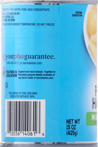 Harris Teeter™ Pear Halves In 100% Juice Perspective: left