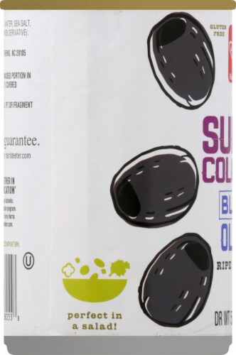 Harris Teeter™ Super Colossal Pitted Black Olives Perspective: left