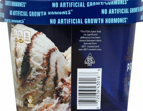 Harris Teeter Premium Selections Fudge Ripple Ice Cream Perspective: left