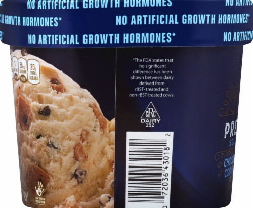 Harris Teeter Premium Selections Chocolate Chip Cookie Dough Ice Cream Perspective: left