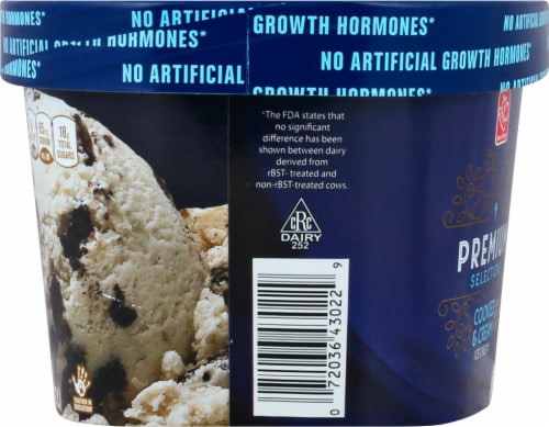 Harris Teeter Premium Selections Cookies & Cream Ice Cream Perspective: left