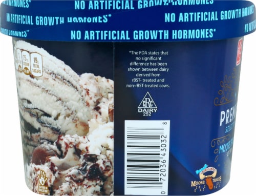 Harris Teeter Premium Selections Moose Tracks Ice Cream Perspective: left