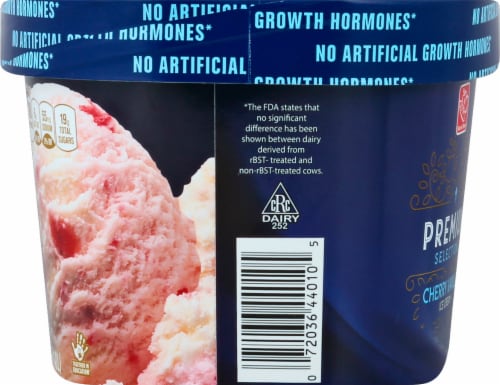 Harris Teeter Premium Selections Cherry Vanilla Ice Cream Perspective: left