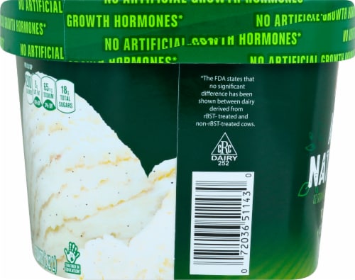 Harris Teeter All Natural Vanilla Ice Cream Perspective: left