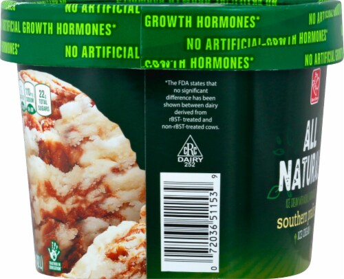 Harris Teeter All Natural Southern Praline Ice Cream Perspective: left