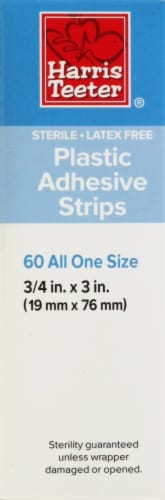 Harris Teeter® Plastic One Size Adhesive Strips Perspective: left