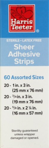 Harris Teeter® Sheer Assorted Sizes Adhesive Strips Perspective: left