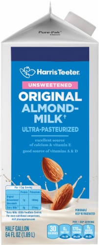 Harris Teeter™ Original Unsweetened Almondmilk Perspective: left