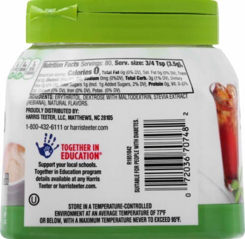 Harris Teeter™ Stevia Extract Zero Calorie Granular Sweetener Perspective: left