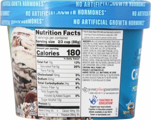 Harris Teeter™ No Sugar Added Churned Moose Tracks® Ice Cream Perspective: left