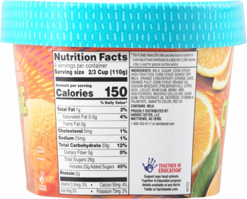 Harris Teeter™ Orange Sherbet Perspective: left