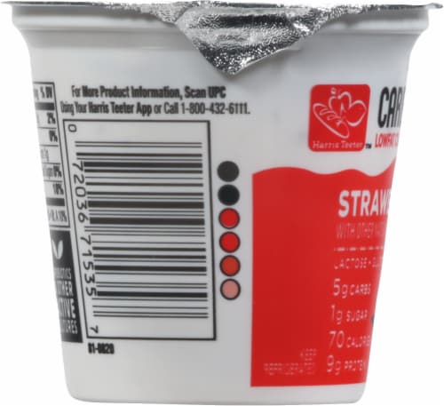 Harris Teeter™ Carbmaster® Strawberry Lactose Free Yogurt Perspective: left