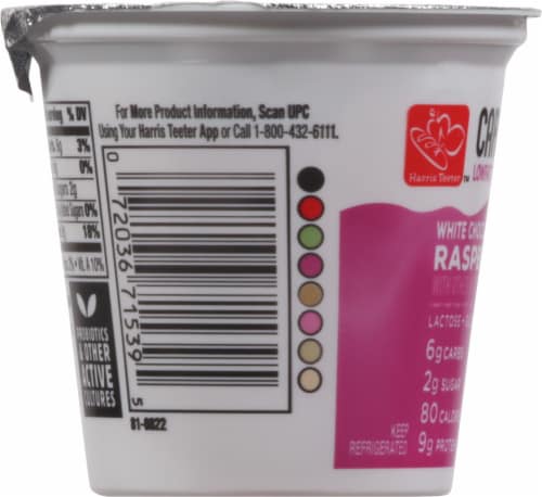 Harris Teeter™ Carbmaster® White Chocolate Flavored Raspberry Lactose Free Yogurt Perspective: left