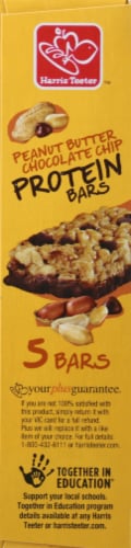 Harris Teeter™ Gluten Free Peanut Butter Chocolate Chip Protein Bars Perspective: left
