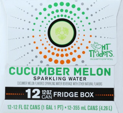 HT Traders™ Cucumber Melon Sparkling Water, 12 cans / 12 fl