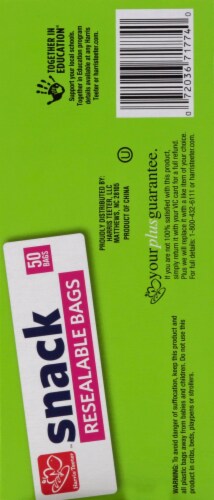 Harris Teeter™ Resealable Snack Bags Perspective: left