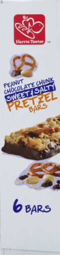 Harris Teeter™ Sweet & Salty Peanut Chocolate Chunk Pretzel Bars Perspective: left