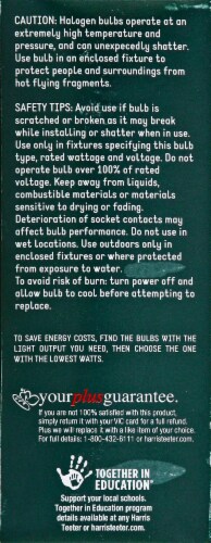 Harris Teeter™ Halogen 75W Light Bulbs Perspective: left
