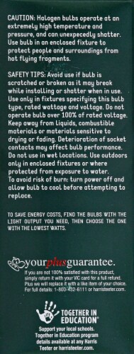 Harris Teeter™ Halogen 100W Light Bulbs Perspective: left