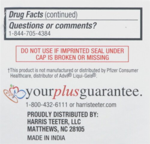 Harris Teeter™ 200 Mg Ibuprofen Capsules Perspective: left