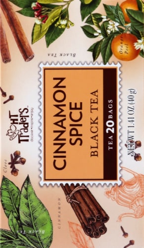 HT Traders™ Cinnamon Spice Black Tea Bags Perspective: left
