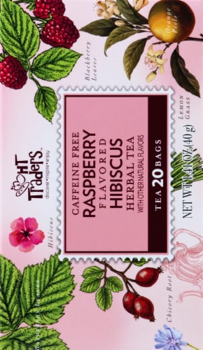 HT Traders™ Caffeine Free Raspberry Hibiscus Herbal Tea Bags