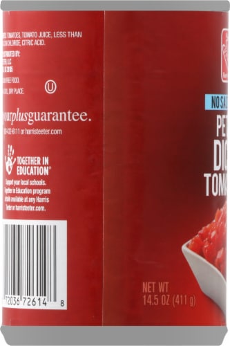 Harris Teeter™ No Salt Added Petite Diced Tomatoes Perspective: left