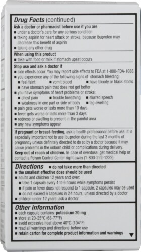 Harris Teeter™ Ibuprofen 200 mg Softgel Capsules Perspective: left