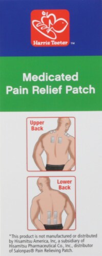 Harris Teeter™ Medicated Pain Relief Patch Perspective: left