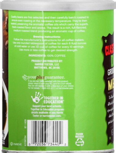 Harris Teeter Decaf Classic Medium Roast Ground Coffee Perspective: left