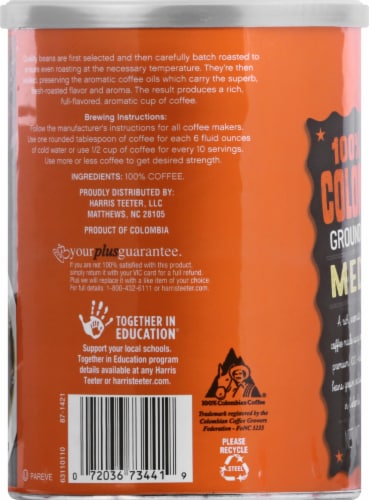 Harris Teeter 100% Colombian Medium Roast Ground Coffee Perspective: left