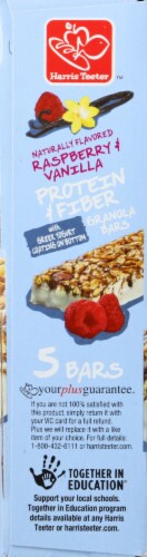 Harris Teeter™ Raspberry Vanilla Protein & Fiber Granola Bar Perspective: left
