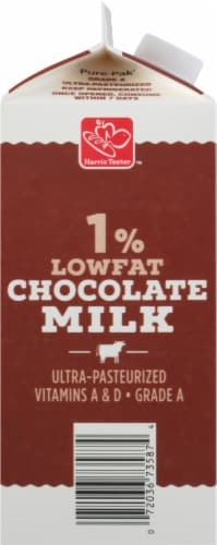 Harris Teeter™ 1% Chocolate Milk Perspective: left