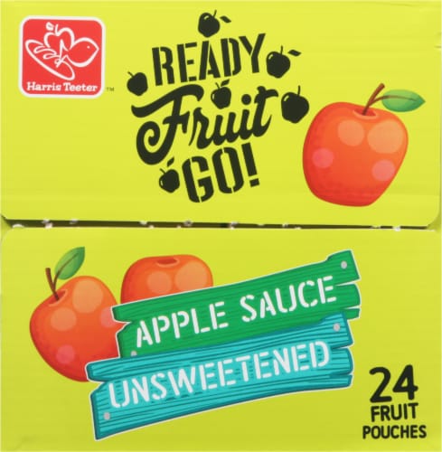 Harris Teeter Unsweetened Applesauce Pouches Perspective: left