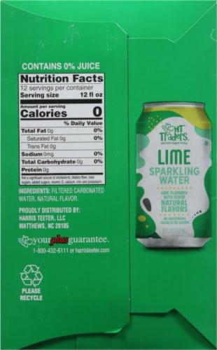 HT Traders Lime Sparkling Water Perspective: left