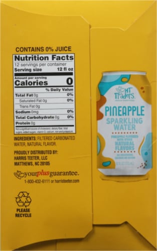 HT Traders Pineapple Sparkling Water Perspective: left