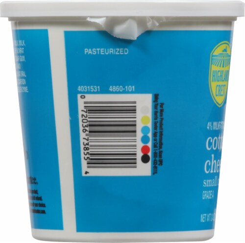Highland Crest Small Curd Cottage Cheese Perspective: left