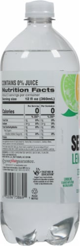 Harris Teeter™ Lemon Lime Flavored Seltzer Bottled Water Perspective: left