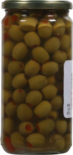 Harris Teeter™ Spanish Stuffed Manzanilla Olives Perspective: left