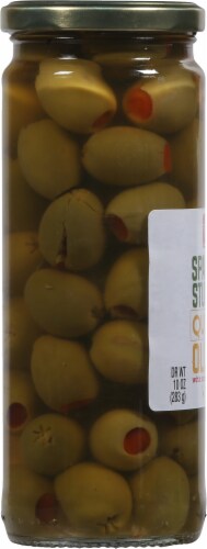 Harris Teeter™ Spanish Stuffed Queen Olives Perspective: left