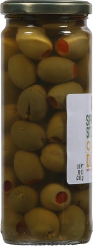 Harris Teeter™ Spanish Stuffed Queen Olives Perspective: left