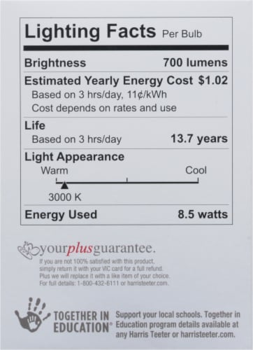 Harris Teeter™ LED 64w Dimmable Light Bulb Perspective: left