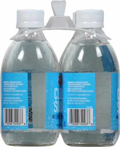 Harris Teeter® Perfect Mixer Club Soda Glass Bottles Perspective: left