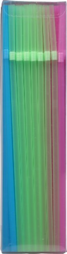 Harris Teeter™ Flexible Neon Straws Perspective: left