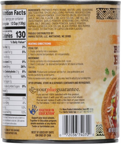Harris Teeter Traditional Refried Beans Perspective: left