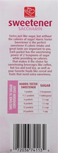 Harris Teeter™ Saccharin Sweetner Perspective: left