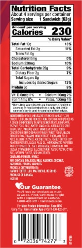 Harris Teeter® Crust-Offs Peanut Butter & Strawberry Jam Sandwiches Perspective: left
